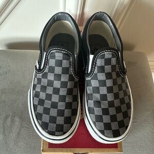 Vans Checkered Black Slip-On Sneakers Classic Canvas